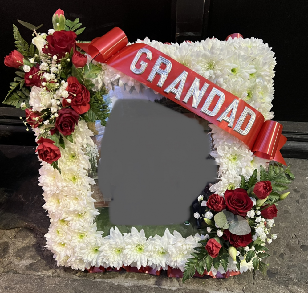 Photo frame funeral tribu