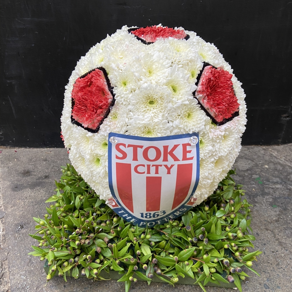 Football funeral tribute