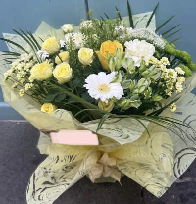 Sunrise - Energise their day with a stunning surprise. A warm collection of seasonal flowers artistically arranged by an artistic florist.