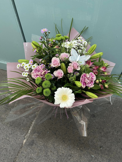 Hello - Say hello in style with this fabulous hand-tied. Why not take the opportunity to be spontaneous and surprise them today with a stunning flower delivery by their local florist.